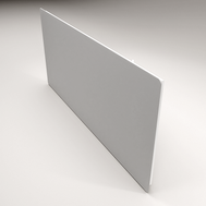 Elegantes Infrarot-Heizpanel von ZenSwiss, 550W, dimensions 54x118cm in mattem Weiss, geeignet für Wand- und Deckenmontage.