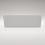 ZenSwiss Deluxe Infrarotpanel 40x120 cm in Matt Weiss, elegantes Design zur Wandmontage.