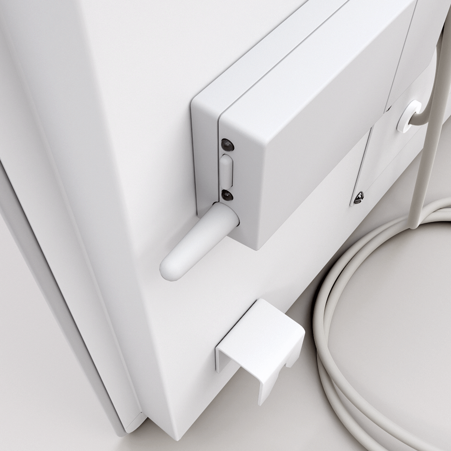 ZenSwiss Deluxe Infrarotpanel 550W in weiss, ideal für Deckenmontage, elegantes Design und platzsparend.