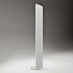 ZenSwiss Deluxe Infrarotpanel in Matt Weiss, 30 x 170 cm, an der Decke montiert, elegantes Design.