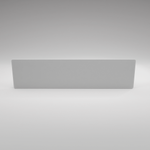 ZenSwiss Niedrigenergie-Infrarotheizung 280W, elegantes Design in matt weiss, 30 x 120 cm, Wandmontage.