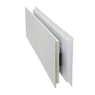 ZenSwiss Niedrigenergie-Infrarotheizung 390W in Matt Weiss mit elegantem Design, ideal für Wand- oder Deckenmontage.