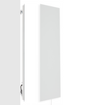 ZenSwiss Niedrigenergie-Infrarotheizung 800W in elegantem mattem Weiss, geeignet für Wand- oder Deckenmontage.