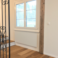 ZenSwiss Niedrigenergie-Infrarotheizung 800W in Matt Weiss, Wandmontage, elegantes Design, 54x158 cm.
