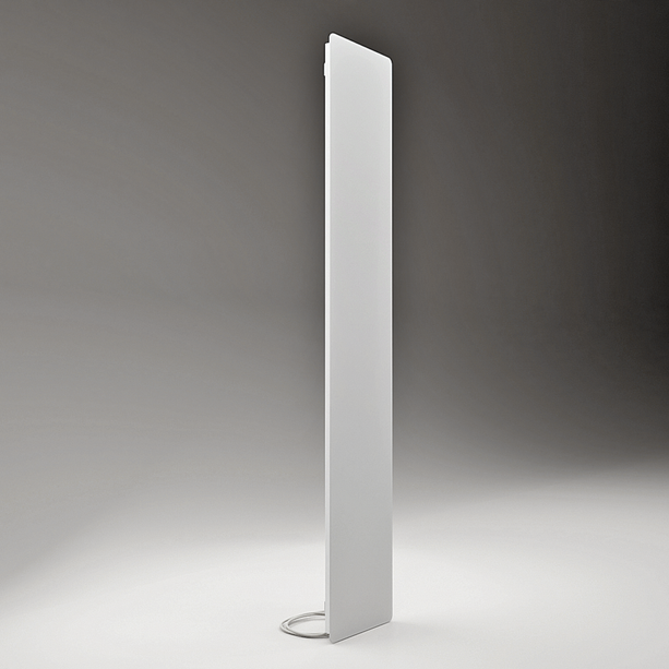 ZenSwiss Niedrigenergie-Infrarotheizung 400W in Matt Weiss, elegantes Design, ideal für Wand- und Deckenmontage.