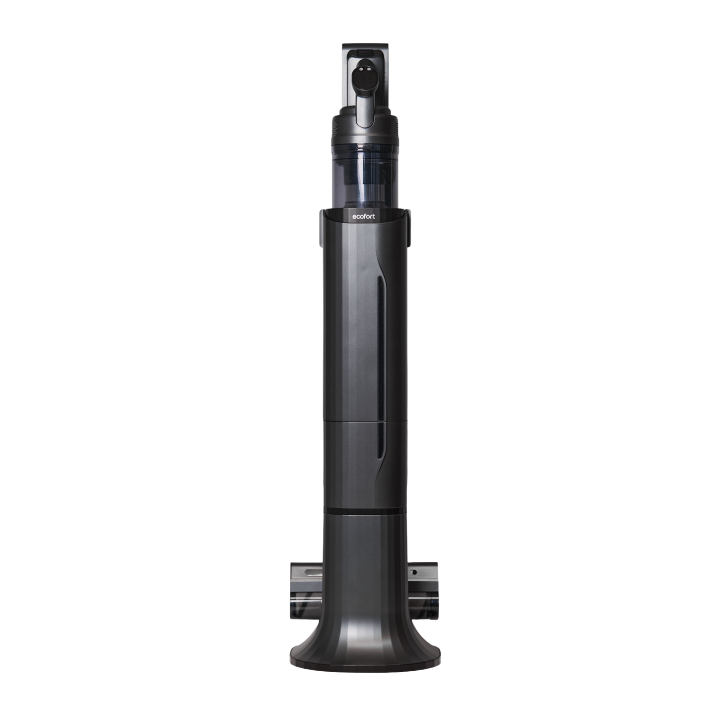 ecoQ CleanVac Station – All-in-One mit Staubsauger, Park-, Lade- und Entleerungsstation, staubfreie Beutelentleerung und kompakter Fixplatz