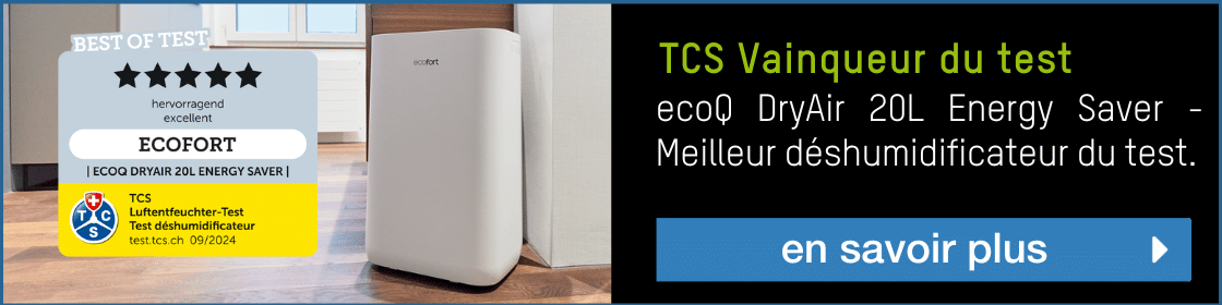 Vainqueur du test du déshumidificateur TCS