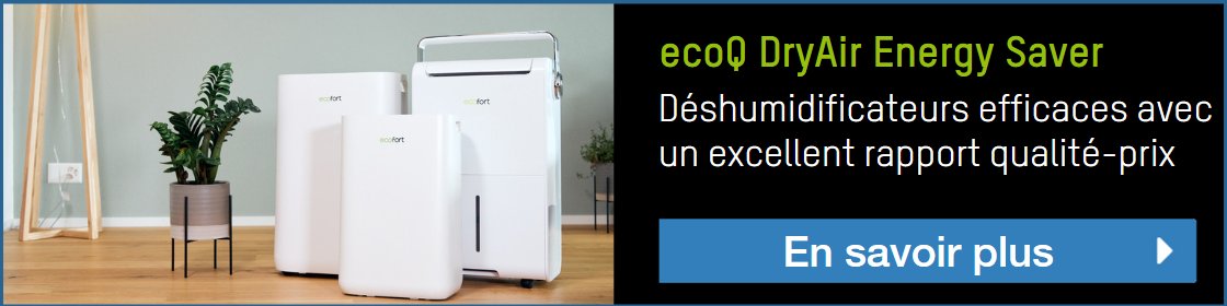 ecoQ DryAir Energy Saver déshumidificateurs chez ecofort