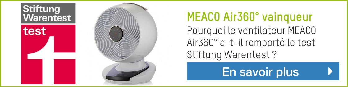 MEACO Air360° vainqueur du test Stiftung Warentest