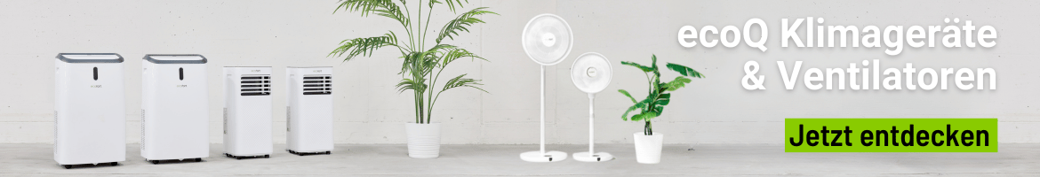 ecoq Klimageräte und Ventilatoren für den Sommer