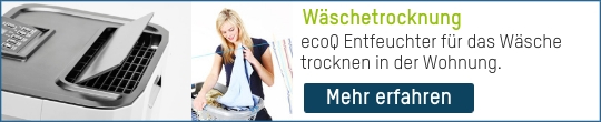 Wäsche trocknen mit ecoQ